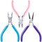 3 Pack Jewelry Pliers Set Tools Includes Needle Nose Pliers Round Nose Pliers Wire Cutters Chain Nose Pliers for Jewelry Making Repair, Wire Wrapping, Beading and Crafts